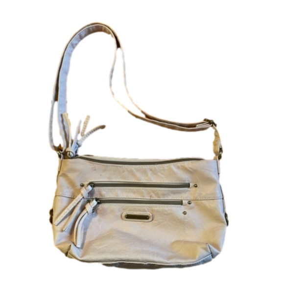 Stone & Co. Handbags - Stone & Co cream colored PU Leather shoulder purse